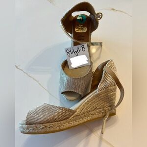 Size 8 wedges for sale. Good condition - worn less than 3 times if that.